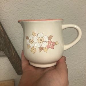 Pink and white floral Chantilly Stoneware